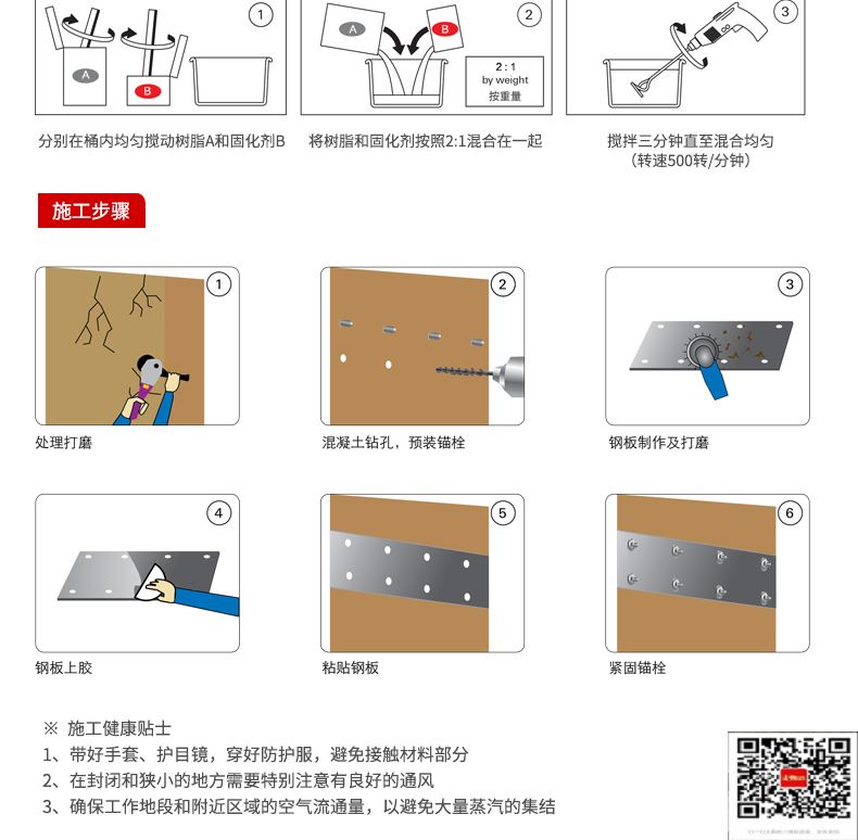 包钢市南粘钢加固施工过程